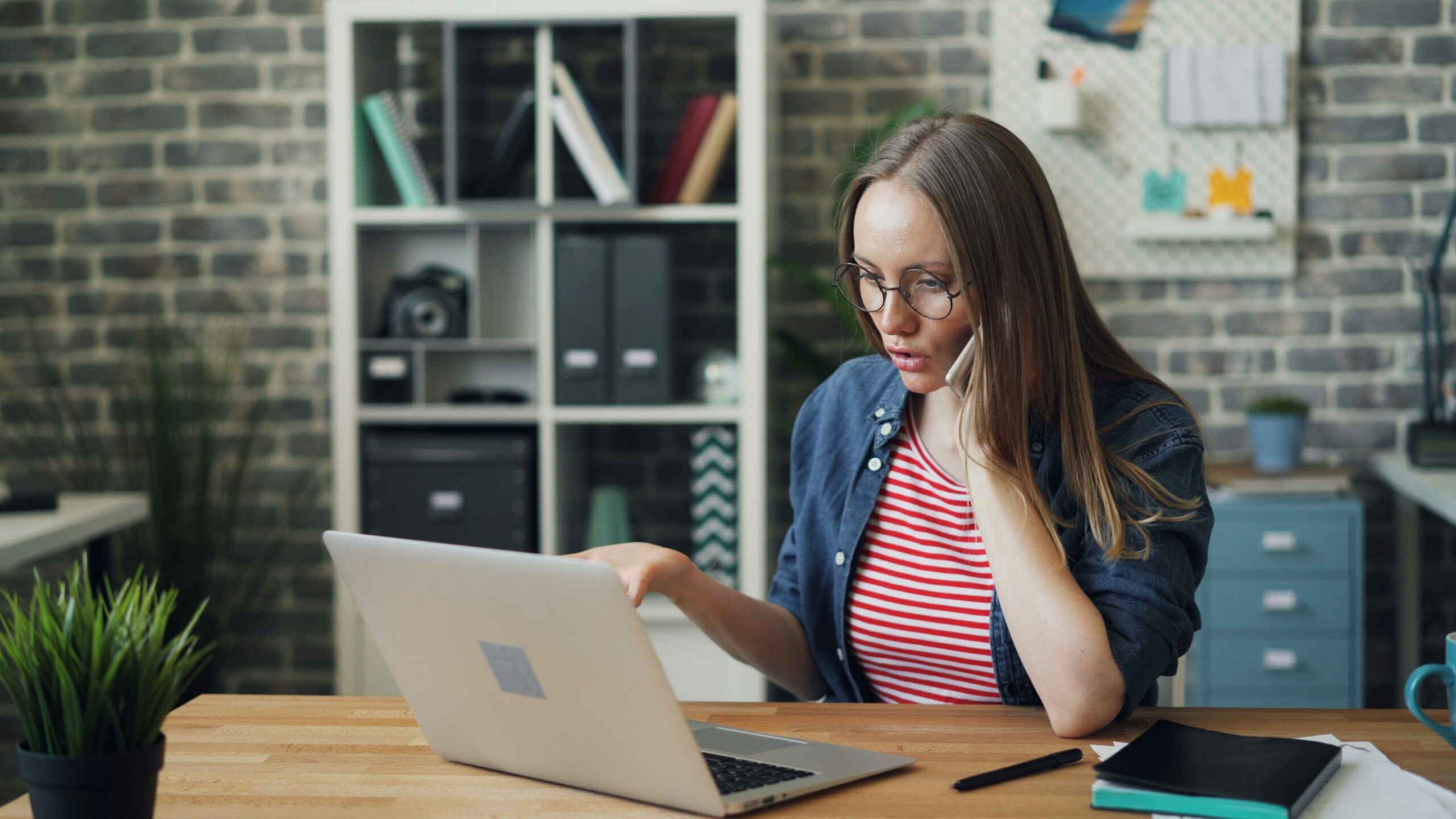 woman at computer
