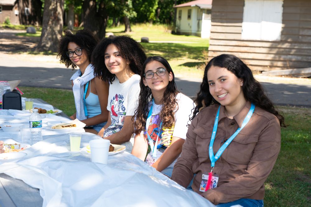 Participants at a 2025 retreat for jGirls+ fellows. (Lynn Renee Photography for Moving Traditions)